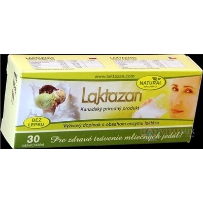 Rs Pharma Laktazan tabliety enzým laktáza s príchuťou mäty 30 ks