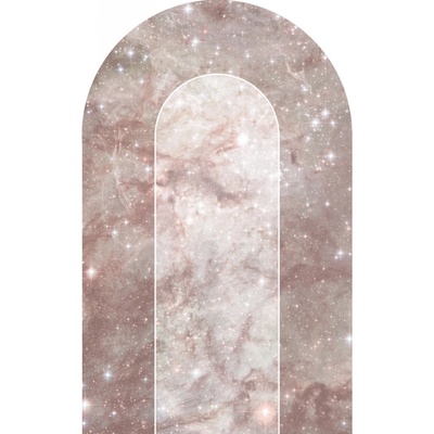 Komar Samolepicí vliesová fototapeta Tattoo Mauve Diamond rozměry 127 x 200 cm