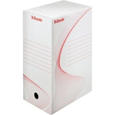 ESSELTE Archívny box, A4, 150 mm, kartón, "Boxy", biely