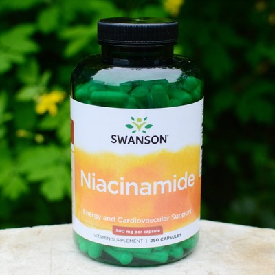 Swanson Niacinamide 500 mg 250 kapsúl