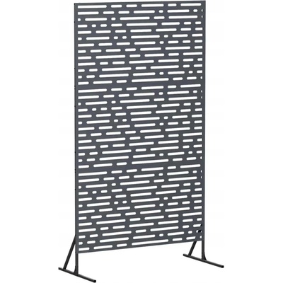 Vida Zástěna na ochranu soukromí 100 x 50 x 180 cm Ocel antracitová