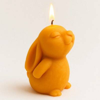 Svíčkománie3D Velikonoční zajíc 50 g Oranžová