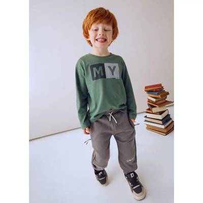 Спортен панталон active сив с джобове за мини момче Mayoral