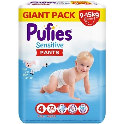 pufies Пелени - гащички Pufies Sensitive Pants 4 Maxi 72 бр