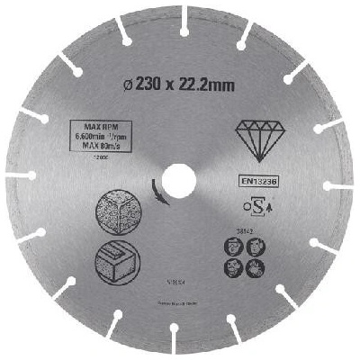 Stanley Diamantový kotouč segmentový 230 x 22,2 mm STA38142