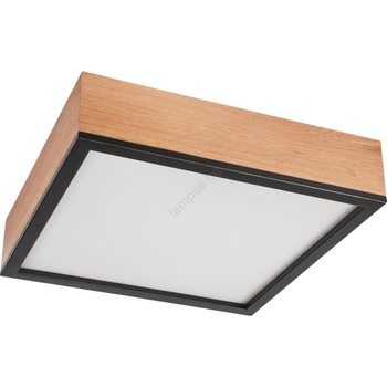 Image 1 of LAMKUR Плафон OAK SQUARE 4xE27/15W/230V 39x39 см дъб/черен (LA48826)