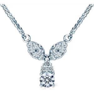 SAVICKI Колие от бяло злато 585, бели диаманти 0.1К, 46 см
