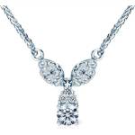 SAVICKI Колие от бяло злато 585, бели диаманти 0.1К, 46 см
