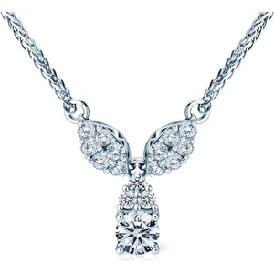 SAVICKI Колие от бяло злато 585, бели диаманти 0.1К, 46 см
