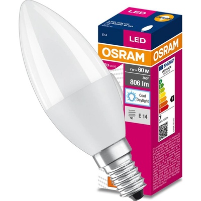 Osram LED VALUE CL B FR 60 8W/865 E14