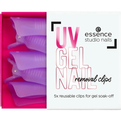 Essence studio nails Uv Gel Nail klipy na odstránenie gelovej manikúry 5 ks