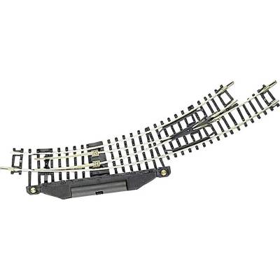 Fleischmann 22273 kolej N oblouková výhybka elektrická levá 194.6 mm 42 ° 194.6 mm 228.2 mm 1 ks