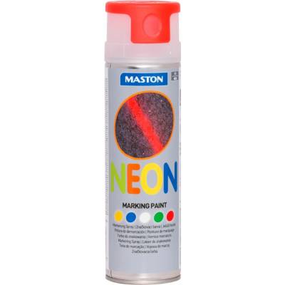 MASTON neónový značkovací sprej - Neon Markingspray - červený - 500 ml