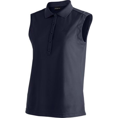 Maier Sports Дамска поло тениска Maier sports Women's Ulrike Sleeveless Polo shirt - Night Sky - размер 44 (EU) (916-5084-0316)