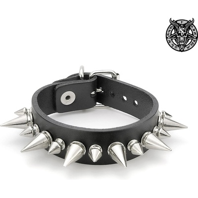 Leather & steel fashion гривна Devil's mouth - LSF1 150