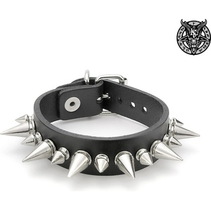 Leather & steel fashion гривна Devil's mouth - LSF1 150