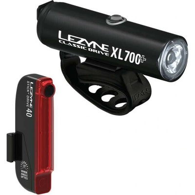 Svetlo na bicykel Lezyne Classic Drive XL 700+ / Stick+ Drive Pair čierne