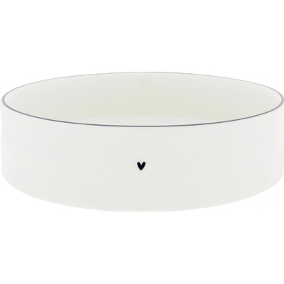 Bastion Collections LI-BOWL-M-301-BL Salátová mísa BOWL SALAD in black heart 20 x 5 cm