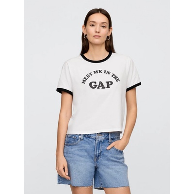 GAP Dámske Crop tričko s logom 749366 02