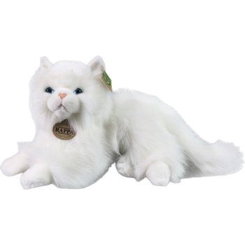 Rappa Плюшена играчка Rappa Еко приятели - Бяла персийска котка, лежаща, 30 cm (251212)