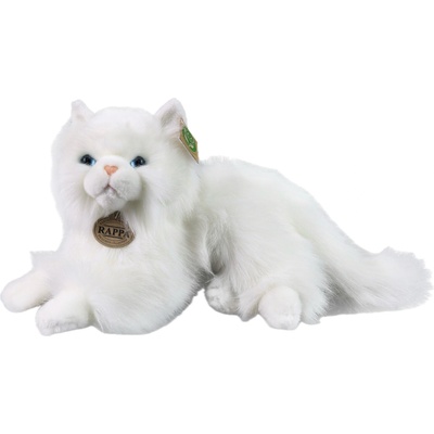 Rappa Плюшена играчка Rappa Еко приятели - Бяла персийска котка, лежаща, 30 cm (251212)