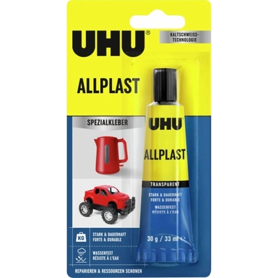 UHU Allplast Tuba 30 g Transparentní