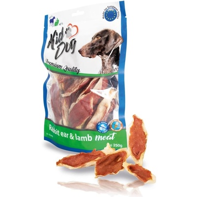 KidDog králičí ucho plněné jehněčím masíčkem 250 g