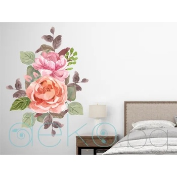 Image 1 of Букет рози - стикер с ефект на акварелна рисунка (3196)