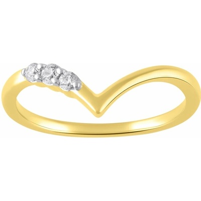 Eppi Zlatý prsteň s lab grown diamantmi Jenni R49232