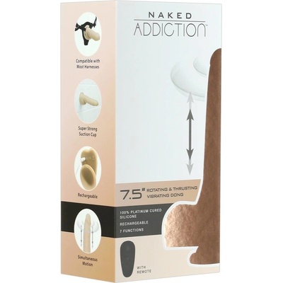 Naked Addiction Thrusting 7,5 Rechargeable thrusting 19 cm natural