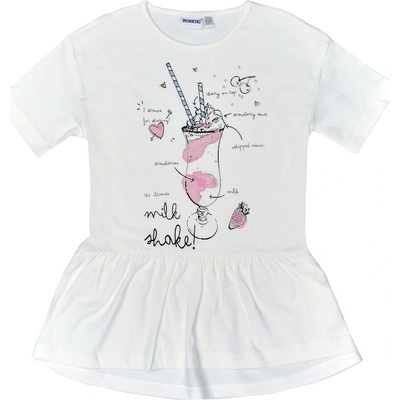 Winkiki Kids Wear Dívčí tričko Shake bílá