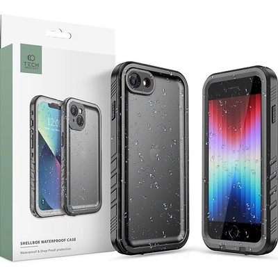 Pouzdro AppleMix TECH-PROTECT Shellbox Apple iPhone 7 / 8 / SE 2020 / 2022 - voděodolné - IP68 - černé