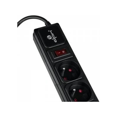 DPMSolid Surge protection looler 5-socket with/u 5m black FMP6150