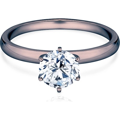 SAVICKI Годежен пръстен savicki: черно злато, диамант