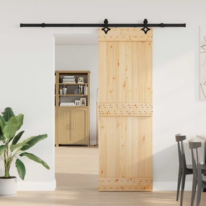 vidaXL Преплъзваща се врата NARVIK 70 x 210 см (213, 5 см) (3445281)