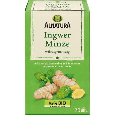 Alnatura Био чай с джинджифил и мента - 20 пакетчета чай