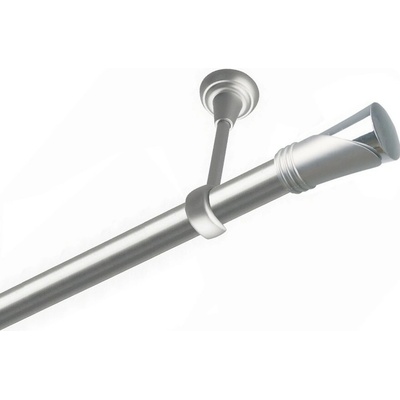 OK-GarnýžeCZ Garnýž kovová jednořadá 25mm Duncan satina 360 cm do stropu / na tunýlek - bez kroužků