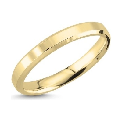 Olivie Snubný strieborný plochý prsteň GOLD 7674