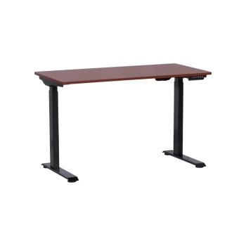 Carmen Ергономично бюро с регулиране на височината Carmen CR-119 - махагон-черен