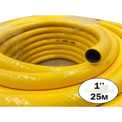 Great Garden Маркуч градински трислоен 1"-25мм 25м Great Garden, Yellow (9700206)