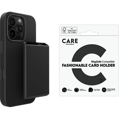 Panzer Картодържател CARE by PanzerGlass , Fashionable Card Holder Apple iPhone, MagSafe - Черен