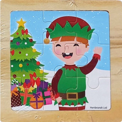 Matyska Dřevěné Vánoce se skřítkem 9 dílků