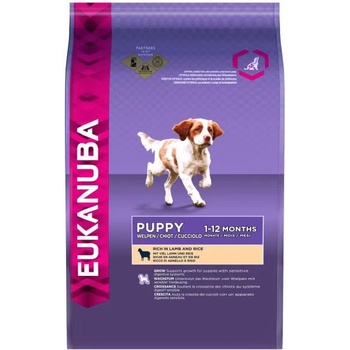 EUKANUBA Puppy & Junior Rich In Lamb & Rice 15 kg