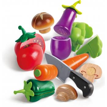 Hape Дървен комплект Hape - Зеленчуци, 8 части (H3161)