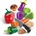 Hape Дървен комплект Hape - Зеленчуци, 8 части (H3161)