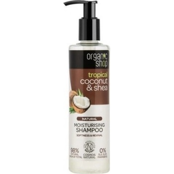 Organic Shop Tropický kokosový hydratační šampon s bambuckým máslem 280 ml