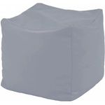 Pufrelax Пуф, 80л. , Табуретка Куб - Panama Grey, Перящ се калъф, Водоустойчив, Пълнеж от Полистиролни перли
