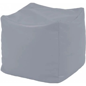 Pufrelax Пуф, 80л. , Табуретка Куб - Panama Grey, Перящ се калъф, Водоустойчив, Пълнеж от Полистиролни перли