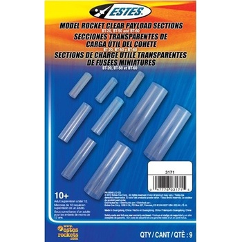 Estes Vložky plastové číre sada 3 x 3