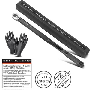STAHLWERK Динамометричен ключ STAHLWERK TW-350 ST/ 70-350 Nm (4951)